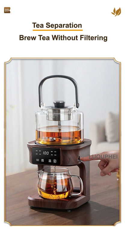 1L Electric Kettle Office Pure Titanium Steam Tea Kettle Home Keep Warm Floral Tea Kettle Auto Water Supply Electric Tea Kettle