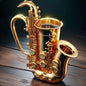Resin Musical Instrument Coffee Mug Guitar Pattern Durable Coffee Cup Handcrafted Guitar Shaped Coffee Cup for Home Kitchen