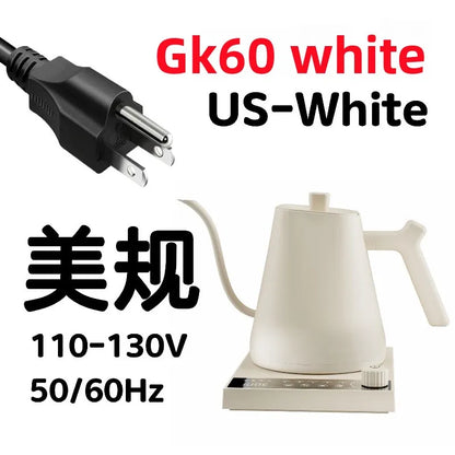 110V 220V 1000W Premium Stainless Steel Ultra-Fast Hot Water Boiler 40-100℃ 600ML Electric Gooseneck Pour Over Coffee Kettle