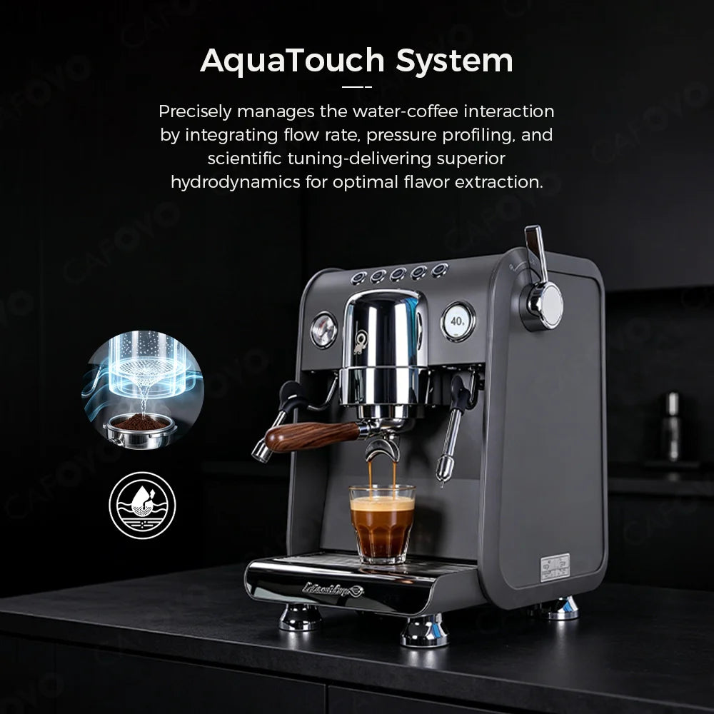 CAFOVO G3148E Commercial Espresso Machine Dual Boiler Rotary Pump TFT Pressure Profiling 9Bar PID Coffee Machine Café Barista