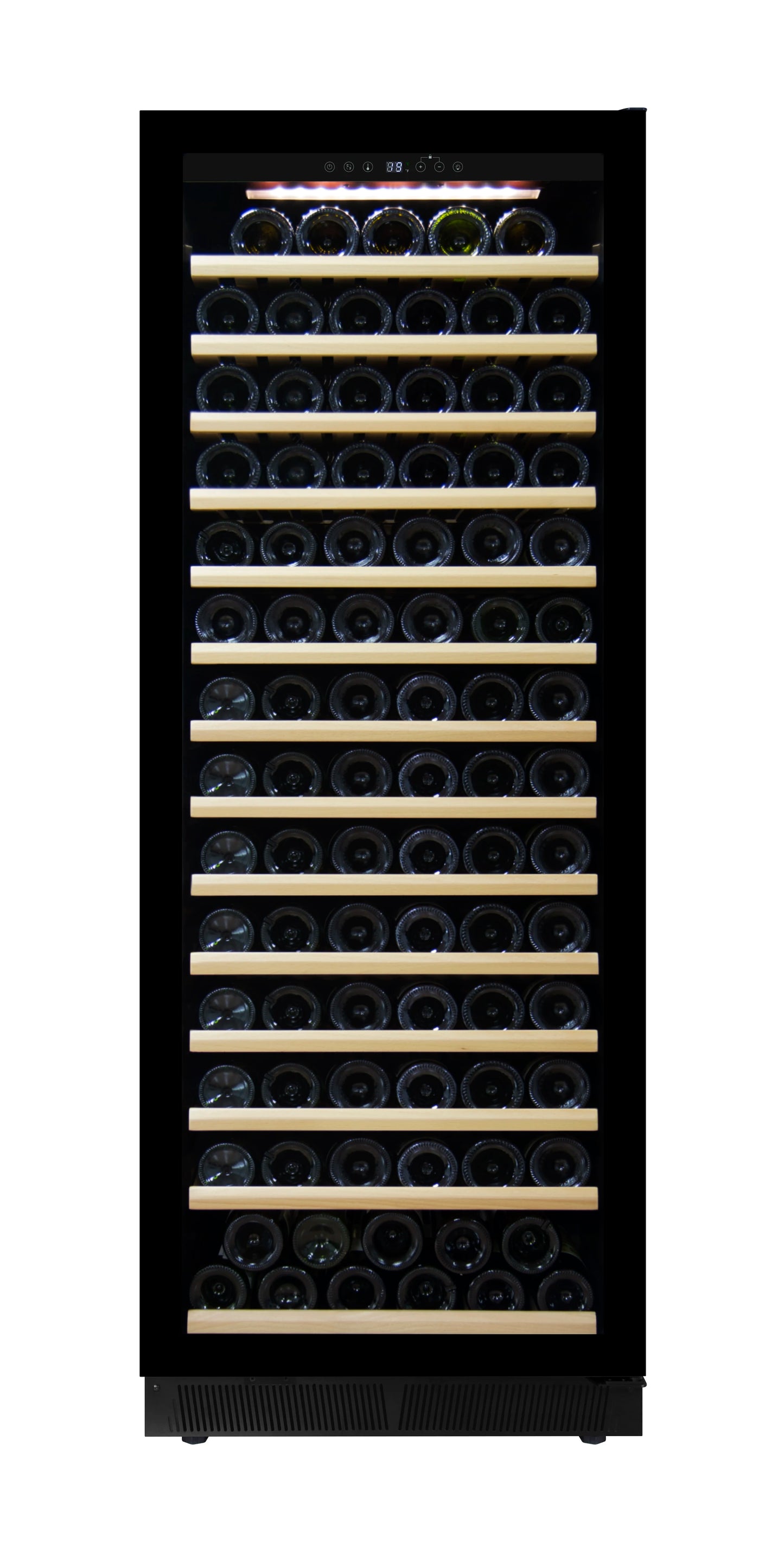 143 Bottles 375L Office Stainless Steel Black Color Built Wine Cellar Compressor Wine Cooler Wine bar Refrigerator