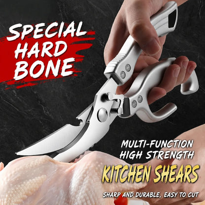 German Commercial Strength Chicken Bone Clippers Kitchen Scissors for Home Use Duck Goose Bone Cutting Food Shears Fish Killing