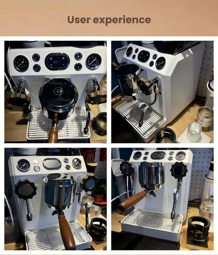 STLF 9Bar Italian Pump Commercial Coffee Machine Stainless Steel Boiler PID Temperature Control System 58mm Extraction