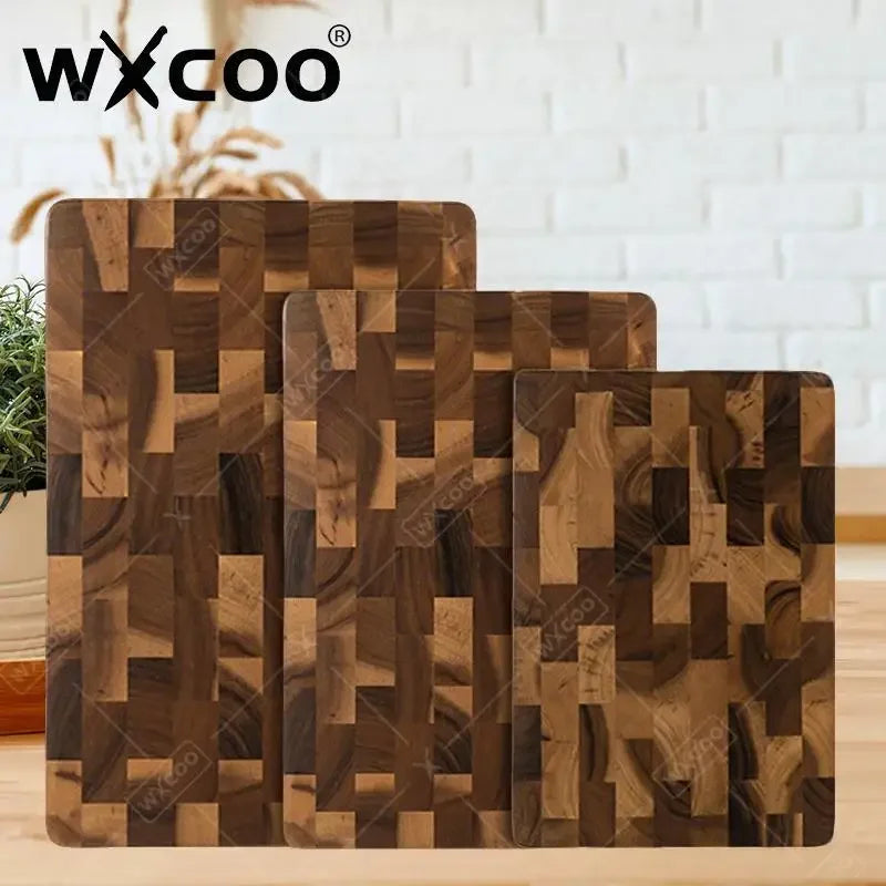 WXCOO Cutting Board Wood Kitchen Tools Double-sided Vegetable Chopping Board for Fruit and Vegetables Home Kitchen