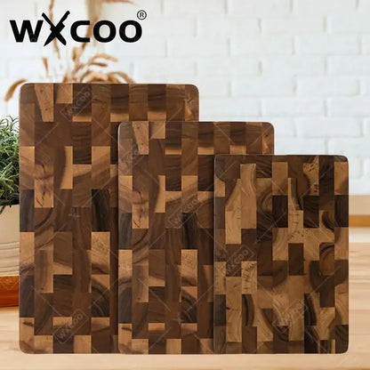WXCOO Cutting Board Wood Kitchen Tools Double-sided Vegetable Chopping Board for Fruit and Vegetables Home Kitchen
