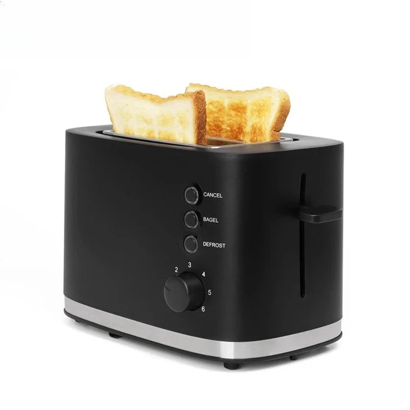 110V/220V Electric Toaster Automatic Bread Baking Machine Stainless steel Household Breakfast Toast Oven Sandwich Grill 2 Slice