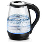 Electric Kettle with Water Dispenser - 1.7L Elegant Glass Tea Pot, 1200W Fast Boiling, LED Indicator, Auto-Shutoff