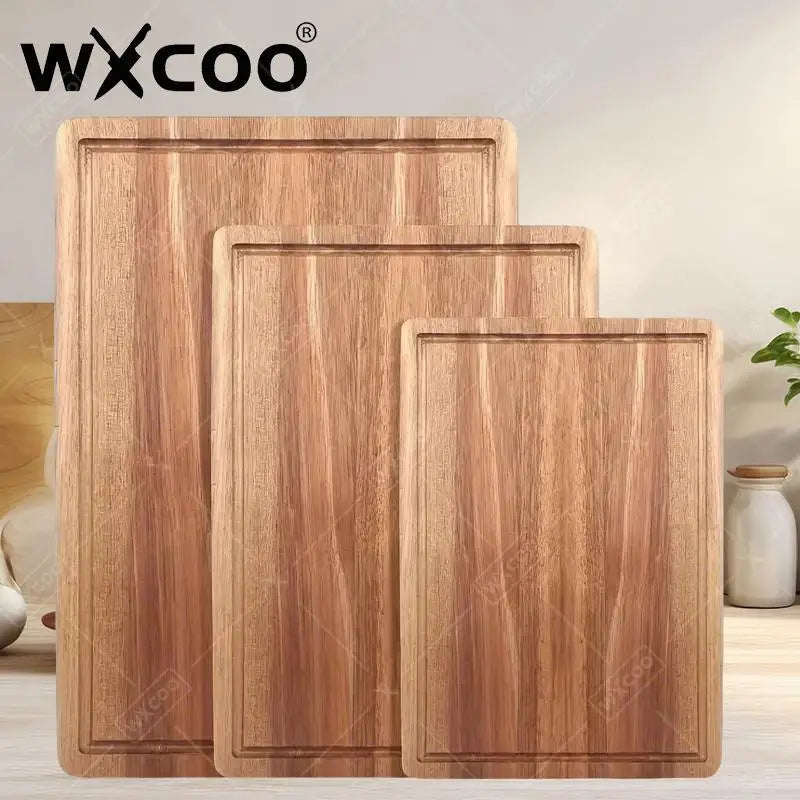 WXCOO Wooden Cutting Boards Meat Cutting Board Cheese Fruit Cutting Board Chopping Blocks Kitchen Tools Butcher Block