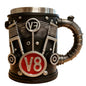2025 V6 V8 Makeup Creative Resin Stainless Steel Water Cup Personalized Wine Cup Gift Decoration Coffee Mug Cool Idea