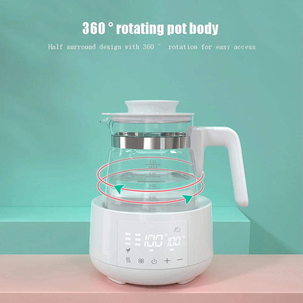 1.2L Electric Water Kettle Infant Thermostatic Milk Regulator Baby Kettle Keep Warm 24 Hours Smart Insulation Pot Milk Warmer