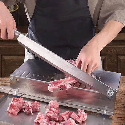 Commercial Frozen Meat Slicer Bone Cutting Tool Stainless Steel Minced Lamb Bone Meat Cutter Chicken Duck Fish Cutting