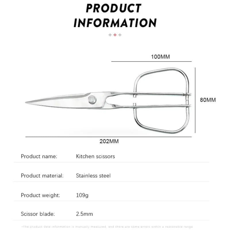 High-quality sharp kitchen scissors, kitchen stainless steel detachable food scissors, barbecue scissors, multi-purpose scissors