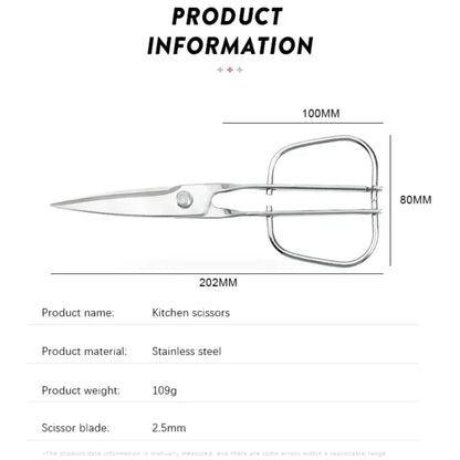 High-quality sharp kitchen scissors, kitchen stainless steel detachable food scissors, barbecue scissors, multi-purpose scissors