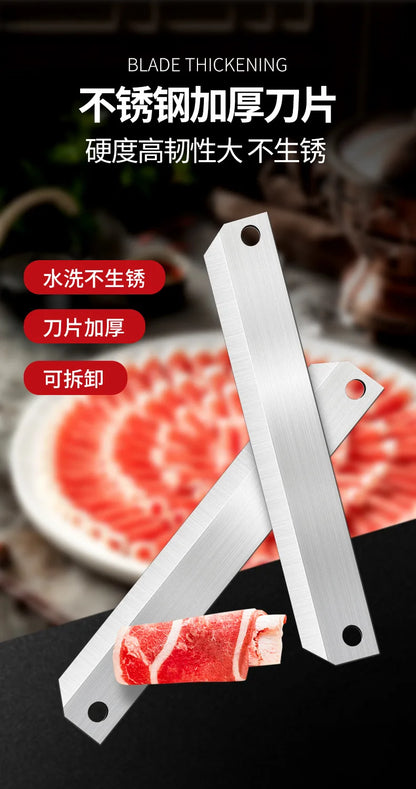 Stainless Steel Meat Slicer – Multi-Function Home Cutter for Beef Mutton Rolls, Frozen Meat Shredding Machine