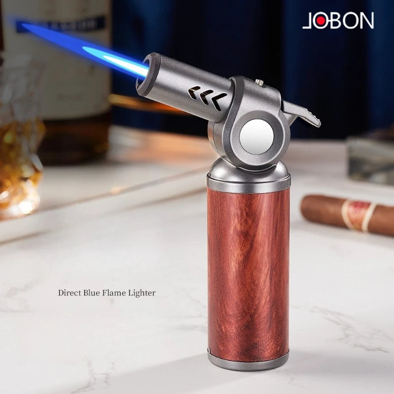 JOBON Metal Windproof Cigar Lighter Camping Kitchen BBQ Baking Tool Welding Gun Turbine Torch Lighters smoke accesoires