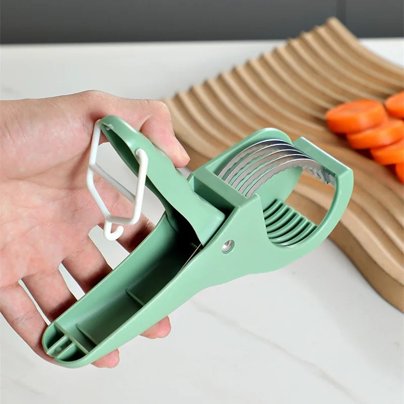 1/2Pcs Kitchen Tools Stainless Steel Vegetable and Fruit Slicer Multi Functional Salad Slicer Gadgets Home Kitchen Accessories