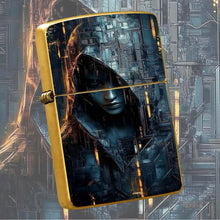 Cyber Virtual Figure Art Print Lighter, Trendy Sci-Fi Vibe Portable Daily Gear, Fits Commute Travel Gatherings All Scenarios, Stylish Unique Practical Carry Item, Ideal Exquisite Gift For Mates Family On Various Occasions A H