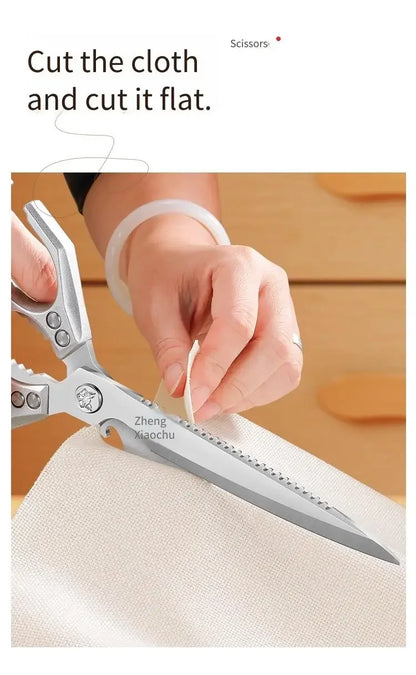 New Multifunctional Stainless Steel Poultry Bone Scissors for Home Use Extended-Length Kitchen Seamstress ScissorsGrill Scissors