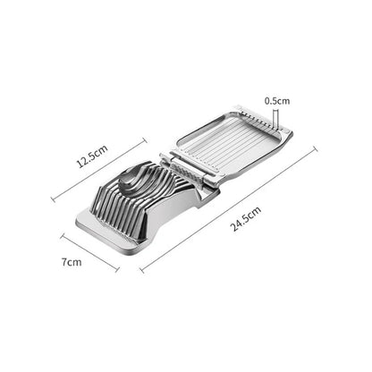 Aluminum Alloy Egg Slicer Egg Slicer Cutter for Boiled Eggs Multipurpose Slicer for Egg Ham Strawberry Banana Kitchen Gadget