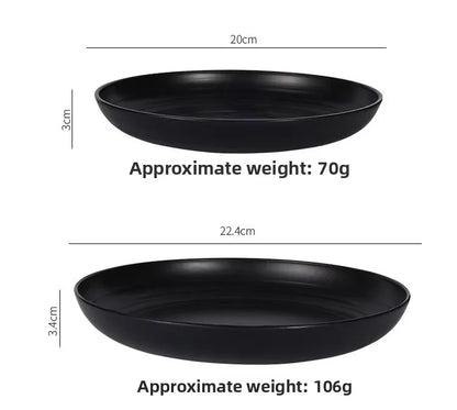 Natural Wheat Straw Tableware Set Dinnerware Sets Biodegradable Unbreakable Plates, Bowls, Cups Lightweight for Kitchen Camping