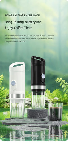 STLF  2-in-1 Portable Coffee Maker Mini Handheld Self-heating Espresso Maker with USB and Type-C 20 Bar