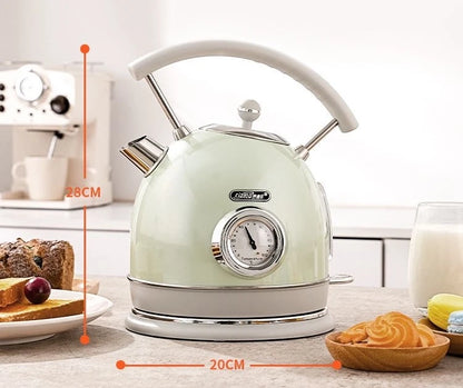 220V-240V Electric Water Kettle 1.8L 1800W 304 Stainless Steel With Thermometer Electric Boiling Coffee Tea Pot