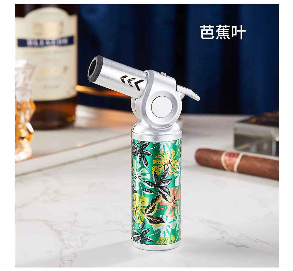 JOBON Metal Windproof Cigar Lighter Camping Kitchen BBQ Baking Tool Welding Gun Turbine Torch Lighters smoke accesoires