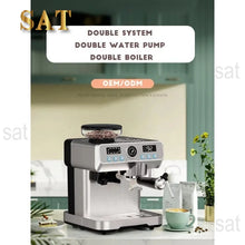 oo-New arrival Metal Professional Espresso Machine 20 Bar Commercial Espresso Machine With Grinder for Household Hotel
