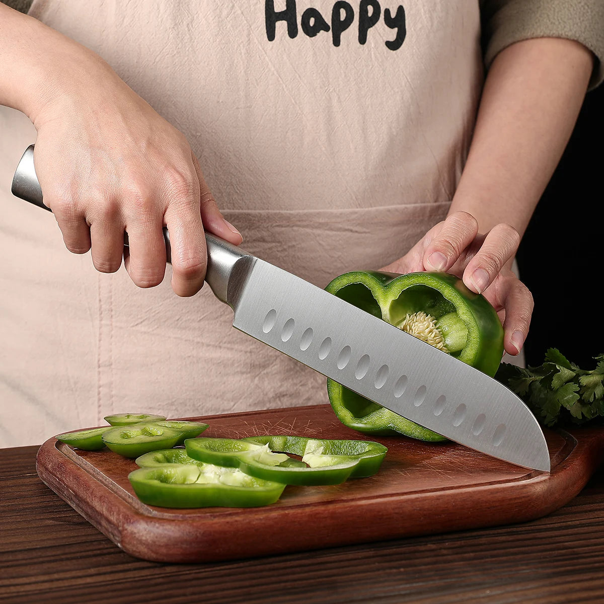 5 piece knife set, Seiko hollow handle stainless steel kitchen Chef's knife, home ladies' chopping/carving/slicing/paring knife