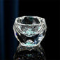 50ml Luxury Crystal Glass Vodka Shot Glass Sake Teacup Glass Bar Liqueur Double Bottom Gold Foil Glass Tea Cup