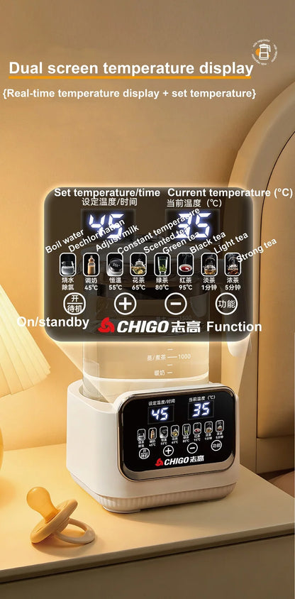 1.5L Electric Kettle Home Health Kettle Multifunctional Milk Regulator Temperature Control Flower Tea Kettle Auto Keep Warm 800W