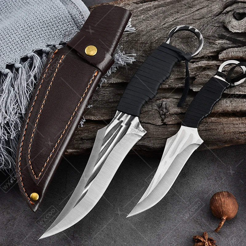 WXCOO Kitchen Boning Knife Butcher's Cutting Knife Slicing Meat Cleaver Full Tang Handmade Forged Knife Kitchen Accessories