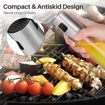 Glass Oil Sprayer for Cooking Olive Spray Mister for Salad BBQ Kitchen Baking Empty Vinegar Bottle