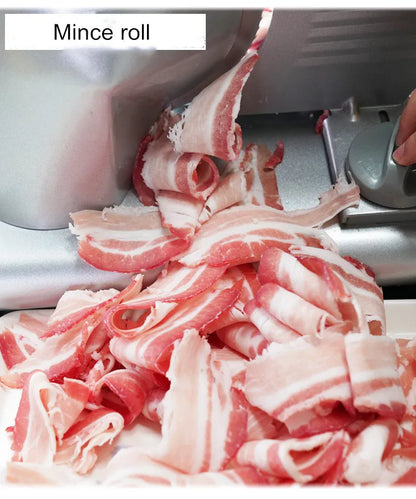 220V Electric Meat Slicer, Commercial Mutton Beef Lamb Cutter, Automatic Vegetable & Bread Slicing Machine, Stainless Steel Food