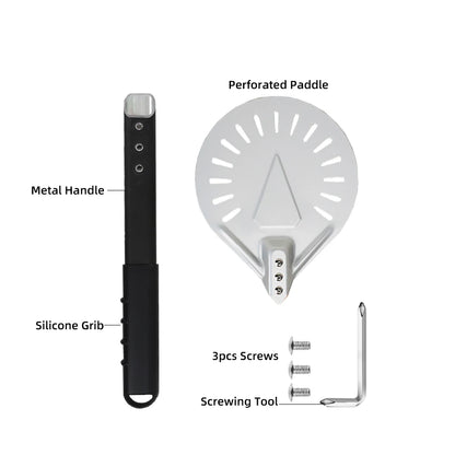 7 8 9 10 Inch Long Pizza Peel AdjustableTurning Shovel Spatula Baking Tool  Kitchen Utensils Nonstick Big Pizza Turner for Oven