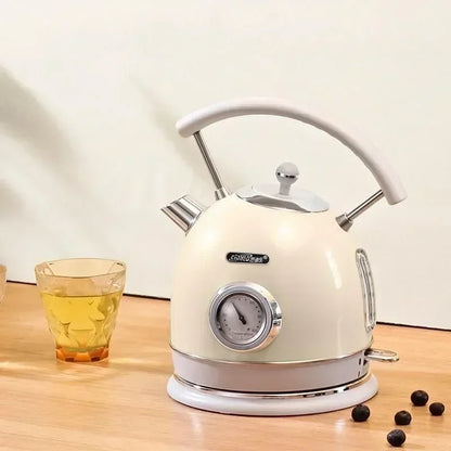 220V-240V Electric Water Kettle 1.8L 1800W 304 Stainless Steel With Thermometer Electric Boiling Coffee Tea Pot
