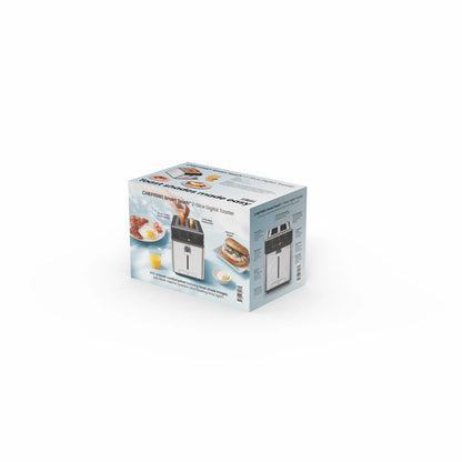 Smart Touch 2 Slice Digital Toaster with 6 Touchscreen Shade Settings – Stainless Steel