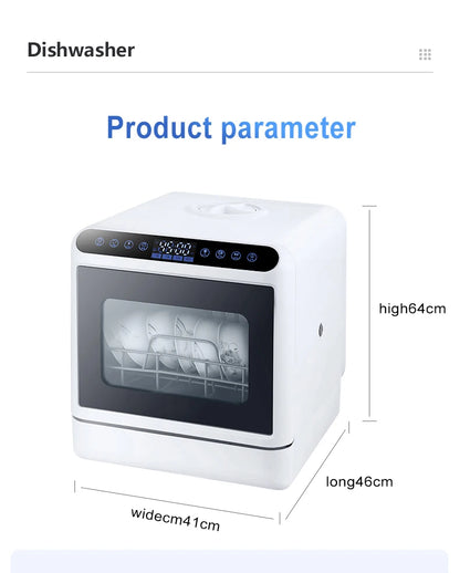 Table Top Dishwasher Home Mini Countertop Dishwasher 5 Sets Water tank Portable RV Fully Automatic Dishwasher Factory