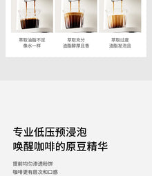 Italian Semi-Automatic Coffee Machine High-Pressure Home Office Use with Concentrated Steam Milk Frother