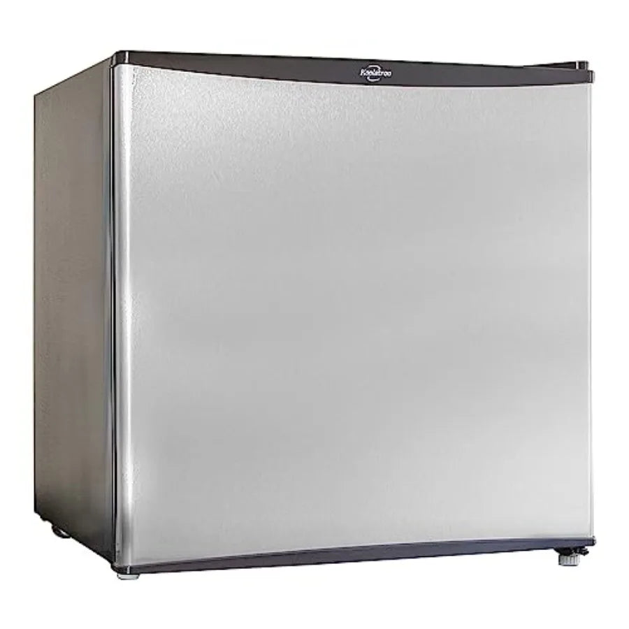 Mini fridge with freezer for kitchen bedroom office dorms: compact freestanding cool storage for wine beverages, 1.6 cu ft capa
