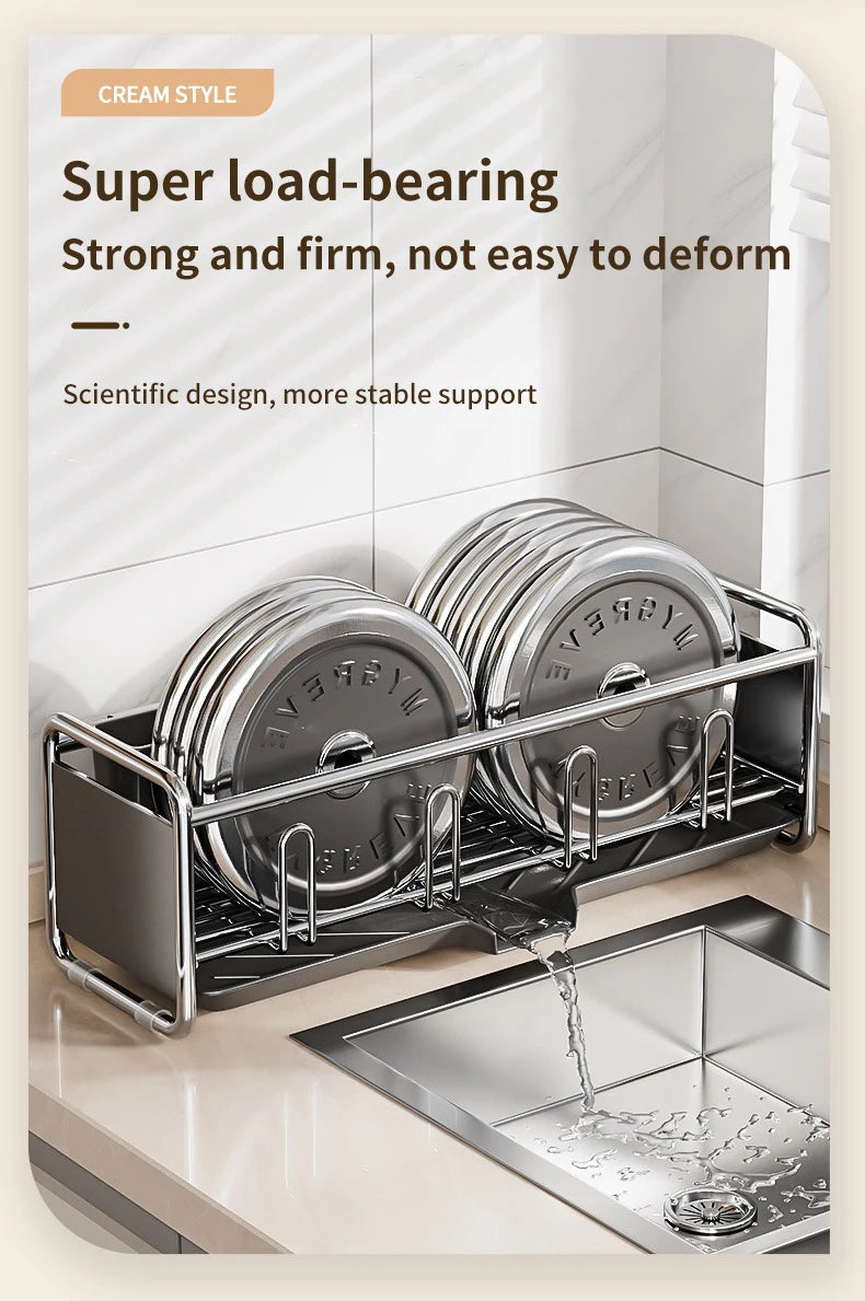 Dish Drying Rack Bowl Drainer Over Sink Drainer Draining Rack Organizer Kitchen Sink Basket Tableware Narrow Cup Holder Shelf