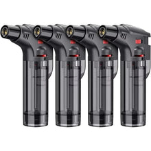 2026 New Torch Lighters Butane Refillable Jet Flame Windproof Torch Lighter for Candle Fireplace Camping BBQGrill Kitchen