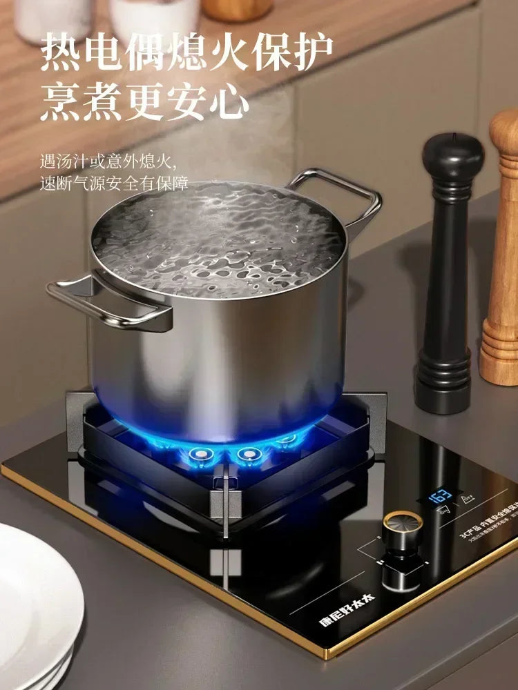 New for home kitchens Large Flame Single Burner Gas Stove for Natural LPG, with Cooktop gas cooker