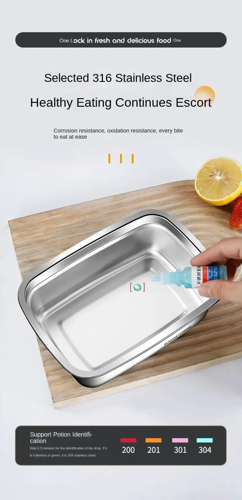 Stainless Steel Camping Lunch Box – Leak-Proof, Freezer & Microwave Safe Bento Container