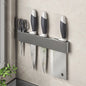 Wall-Mounted Kitchen Knife Holder No Punching Stainless Steel Storage Rack for Home Use 304 Steel Knife Insertion Rack