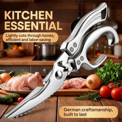 German Commercial Strength Chicken Bone Clippers Kitchen Scissors for Home Use Duck Goose Bone Cutting Food Shears Fish Killing