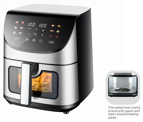 Large-Capacity Air Fryer Home Use Smart New Touchscreen Electric Fryer French Fry Maker Electric Oven