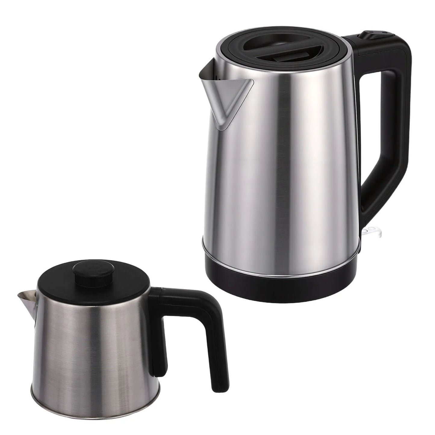 Electric Kettle Turkish Tea Maker Cooker Stainless Steel Double Pot Kettle Infuser Keep Warm Function 220V EU Plug