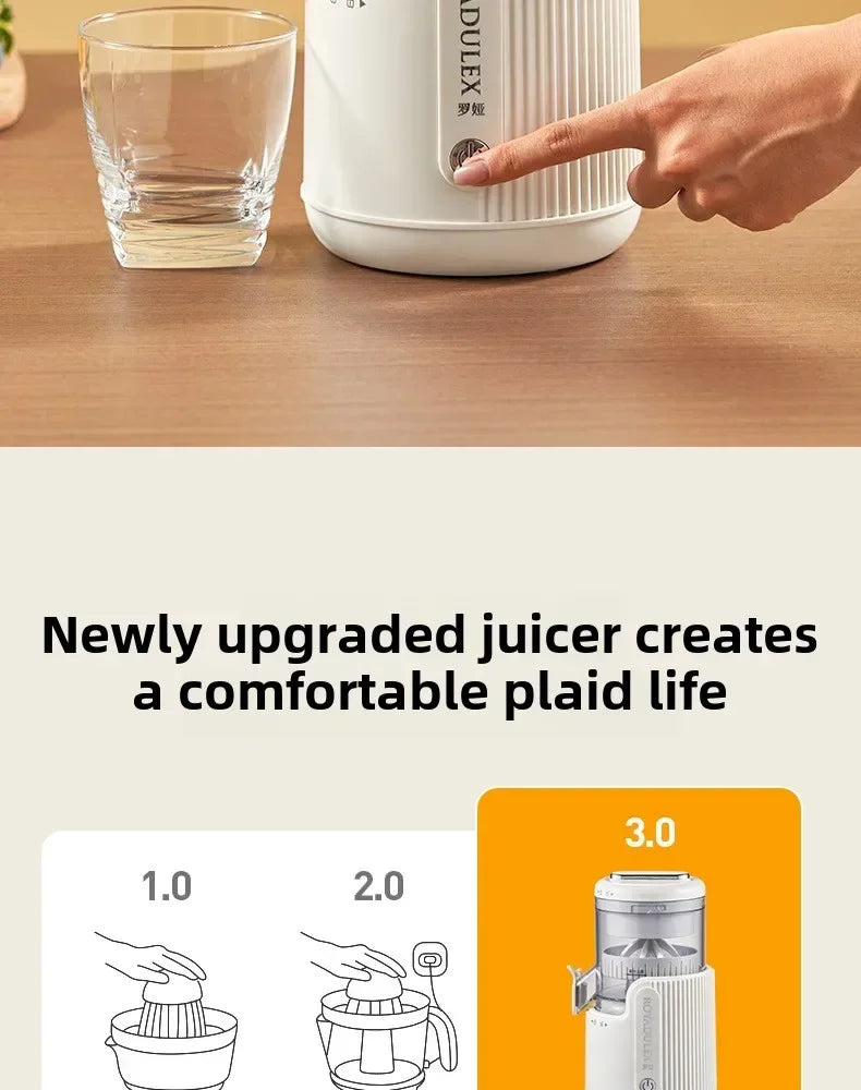Large-Diameter Orange Juicer Juice And Pulp Separator Home Tea Shop Vegetable Fruit Juicing Machine for Kitchen Use