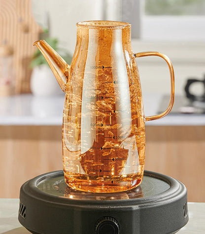 Glass Oil Jugs Household Kitchen Oil Borosilicate Oil Bottle Large-capacity Spice Filling Soy Sauce Bottle Vinegar Canning Jugs